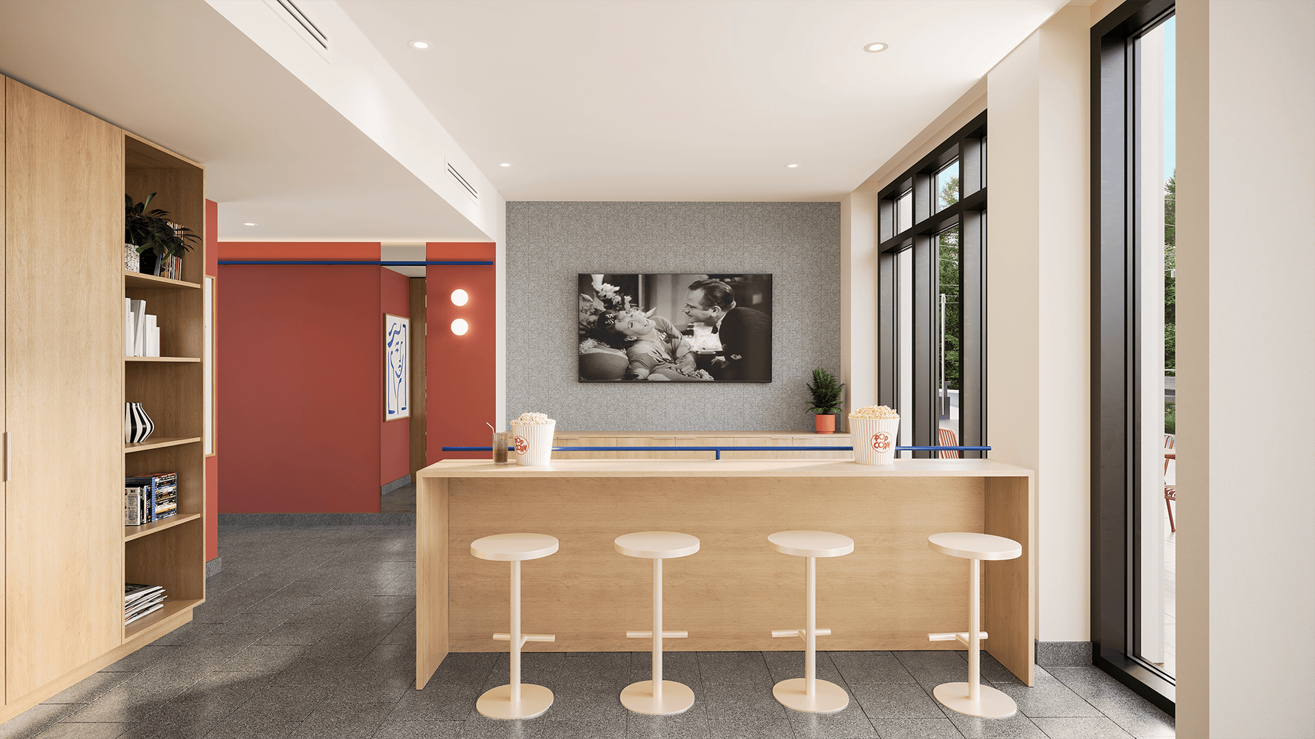 Social lounge at Koto student housing near SFU.