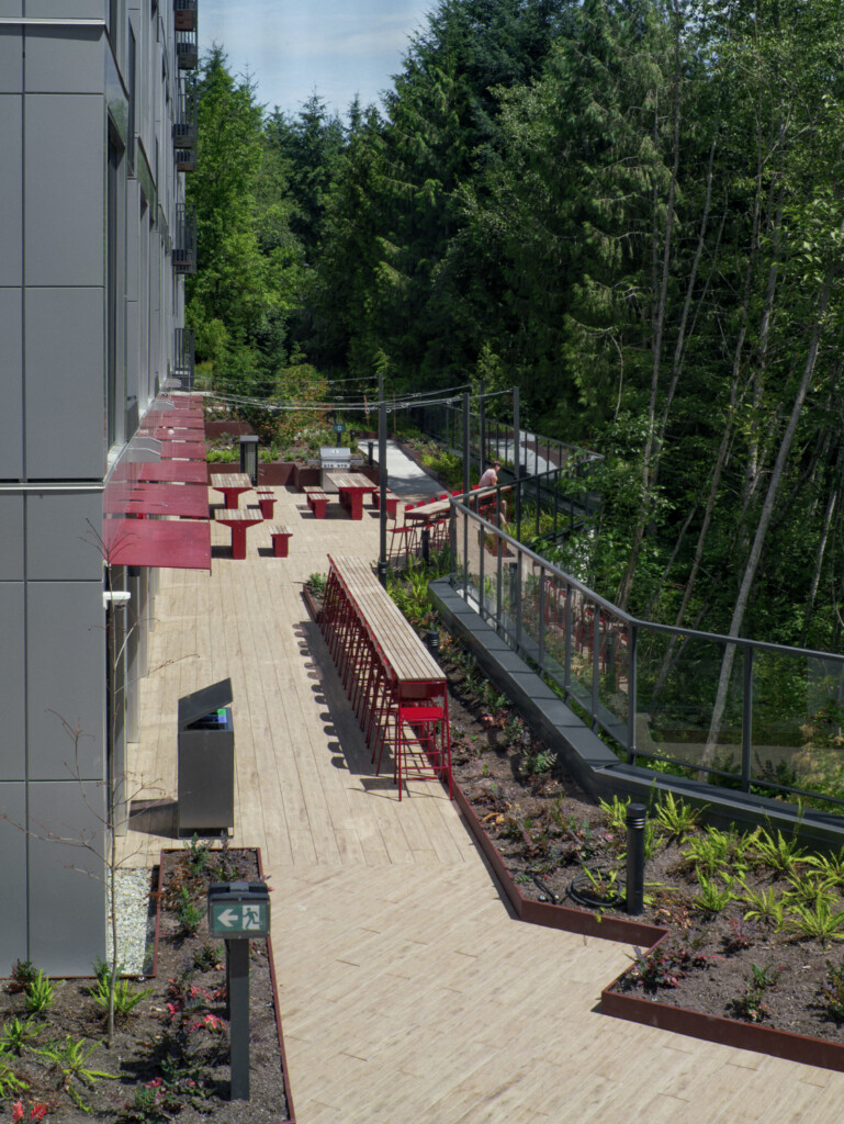 Outdoor Terrace student housing Burnaby