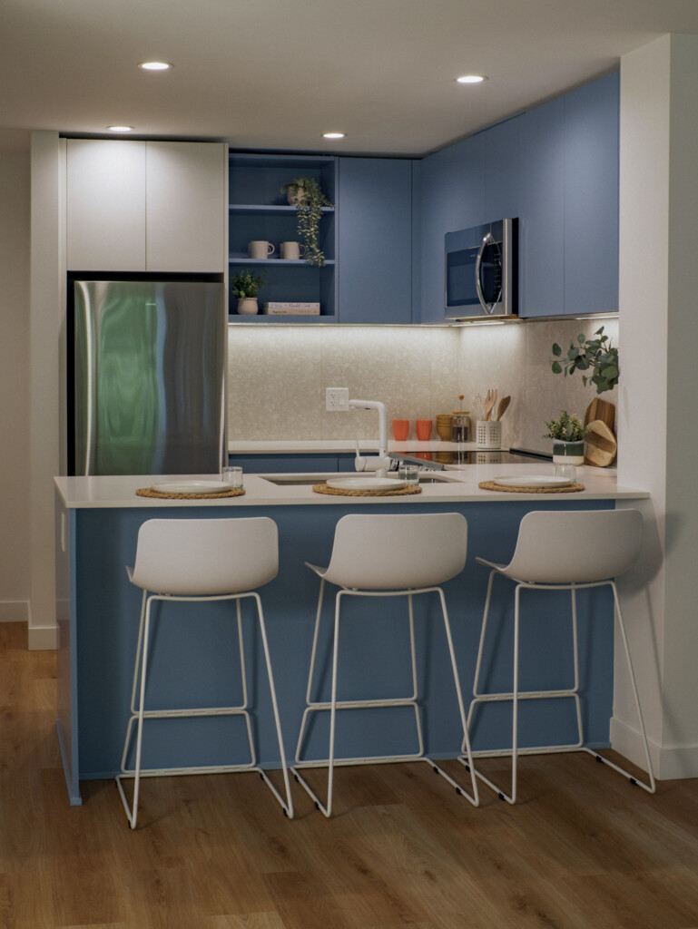 Student housing Burnaby kitchen