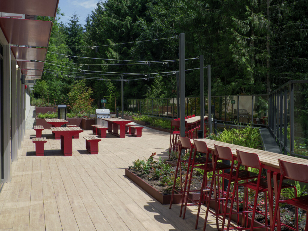 Outdoor Terrace student housing Burnaby