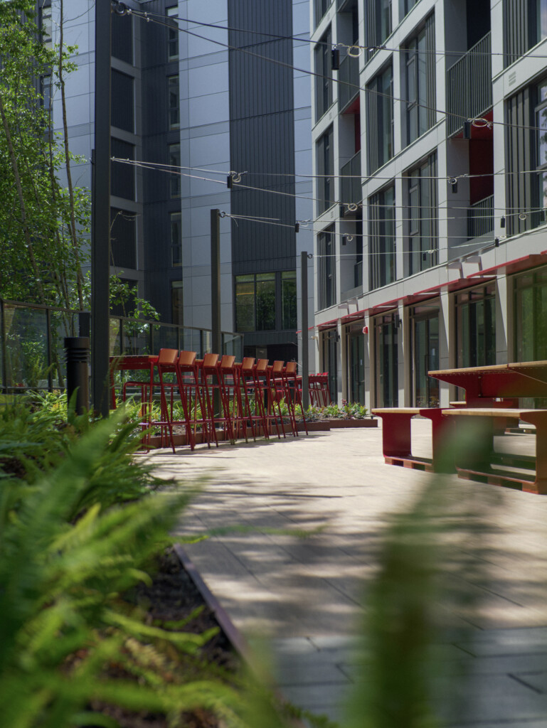 Outdoor Terrace student housing Burnaby