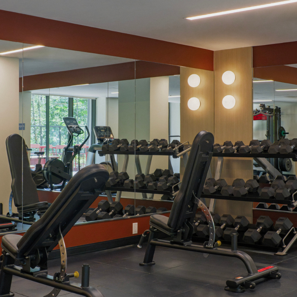Burnaby student housing fitness centre