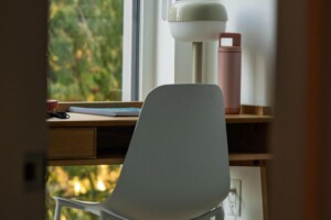 Desk setup inside Koto student housing.